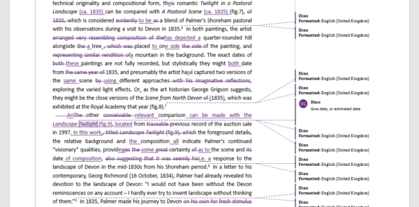 Proofreading samples